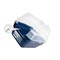 Blue Space Capsule Plastic Cat Litter Box Easy Clean Pet Toilet 21.60" x 17.80" x 17.30"